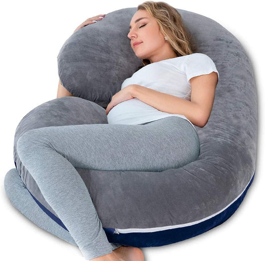 "I Deserve to Sleep Well" - Pregnancy Body Pillow (C-shape)