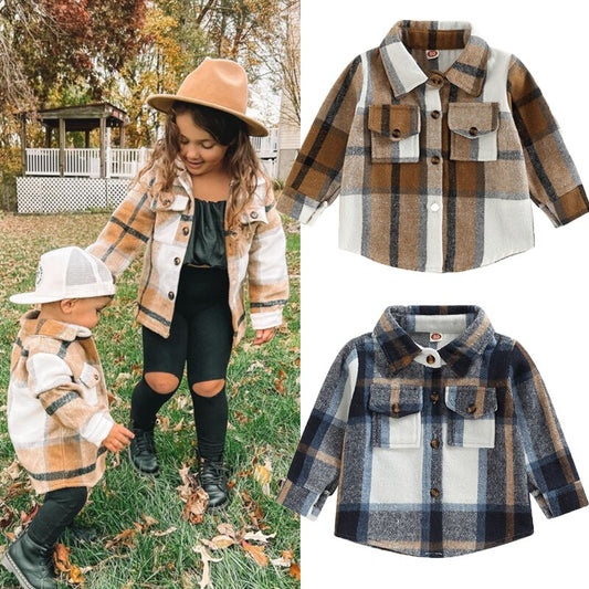 "I’m Sho Outdoorsy" - Patchwork Flannel Top