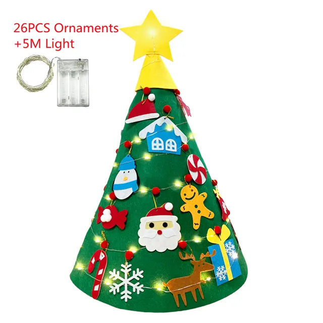 "My Creative Christmas" - Felt Christmas Tree & Ornament Set