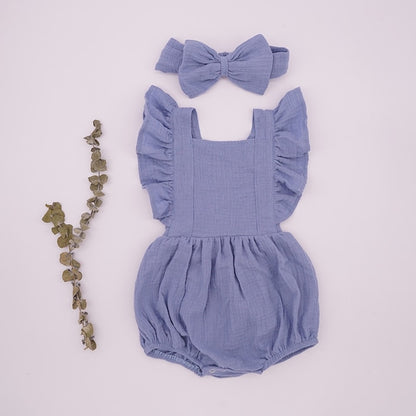 "I'm Comfy Cute" - Organic Cotton Ruffle Romper