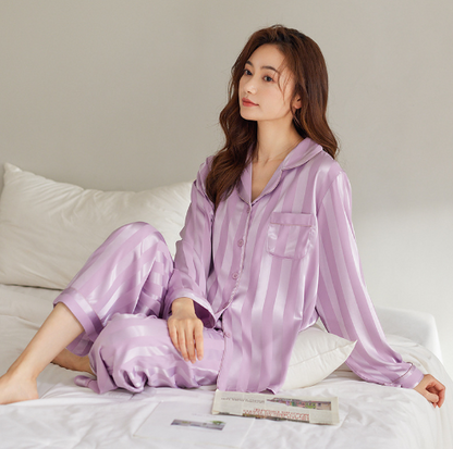 "I Deserve a Little Luxury" - Silk Pajama Set