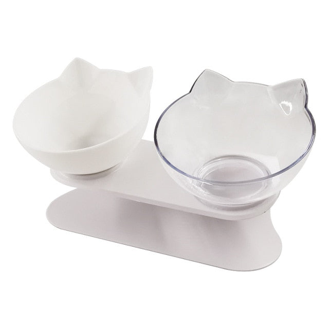 "I Eat Well" - Raised Cat Feeding Bowl