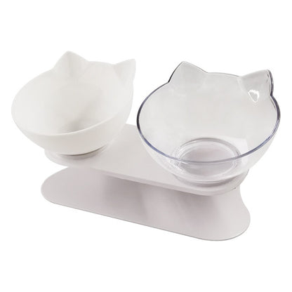 "I Eat Well" - Raised Cat Feeding Bowl