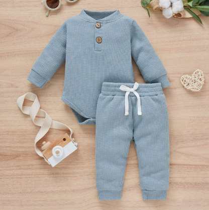 "I’m Winter Cozy" - Woven Romper Top & Pant Set