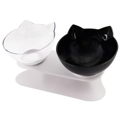 "I Eat Well" - Raised Cat Feeding Bowl