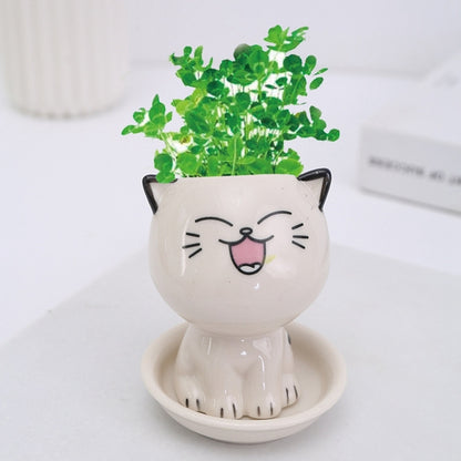 "Grow With Me" - Cat Shaped Flowerpot