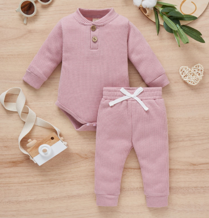 "I’m Winter Cozy" - Woven Romper Top & Pant Set