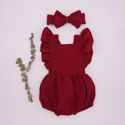 "I'm Comfy Cute" - Organic Cotton Ruffle Romper