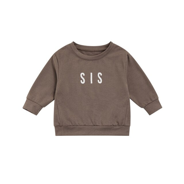 "Sis and Bubba" - Printed Toddler Pullover