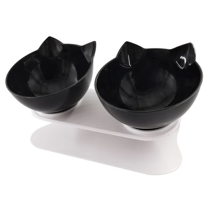 "I Eat Well" - Raised Cat Feeding Bowl