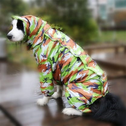 "Staying Dry Never Looked So Good - Dog Raincoat