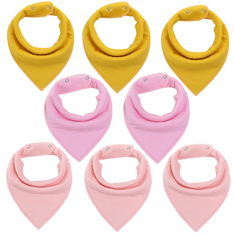 "I Eat Well" - 100% Organic Cotton Baby Bibs (set of 8)