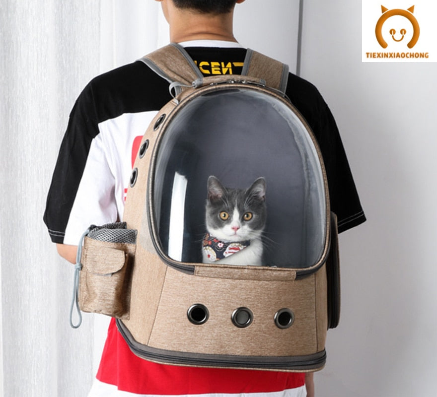 "Let’s Go on an Adventure" - Cat Carrier Backpack