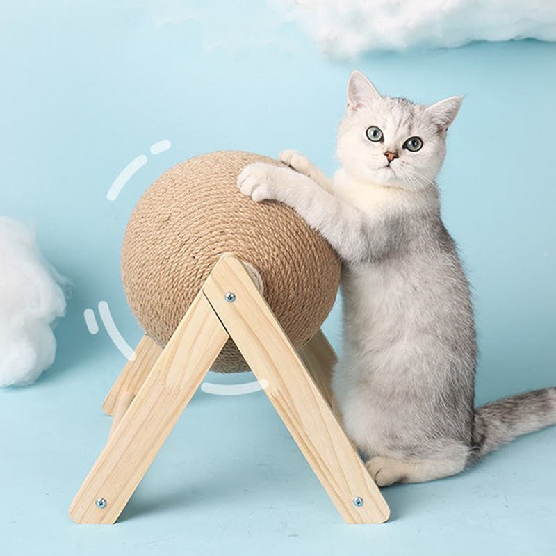 "Just a Cat in a Wheel" - Cat Scratch Toy