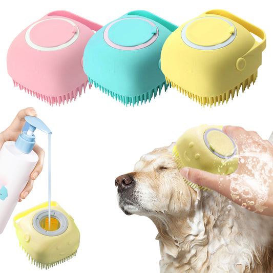 "I Deserve Comfort" - Soft Silicone Dog Bath Brush