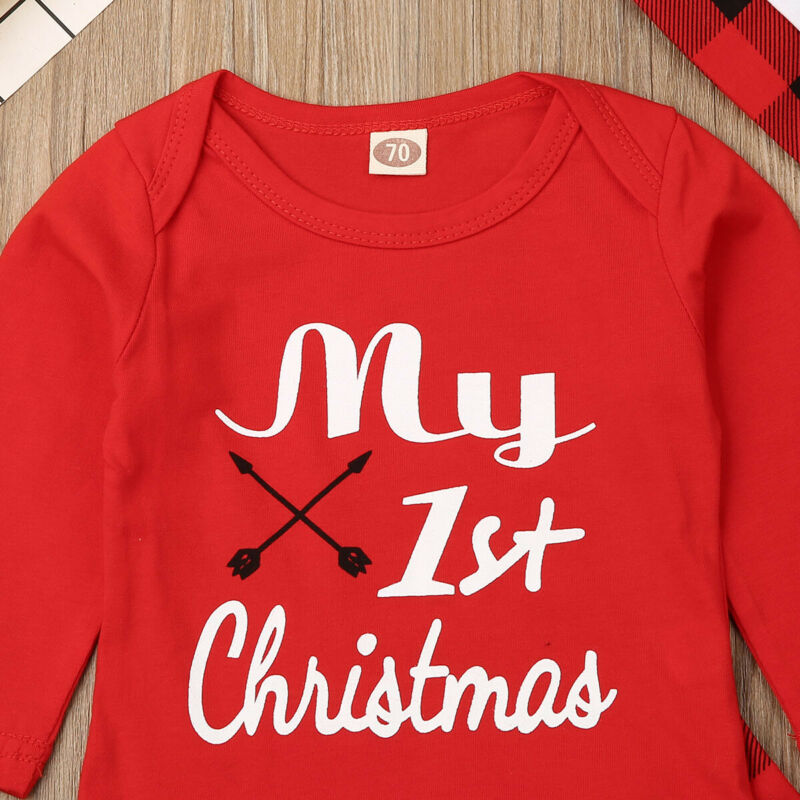 "My First Christmas" - Baby Shirt Pant Set