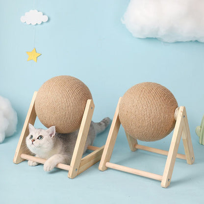 "Just a Cat in a Wheel" - Cat Scratch Toy