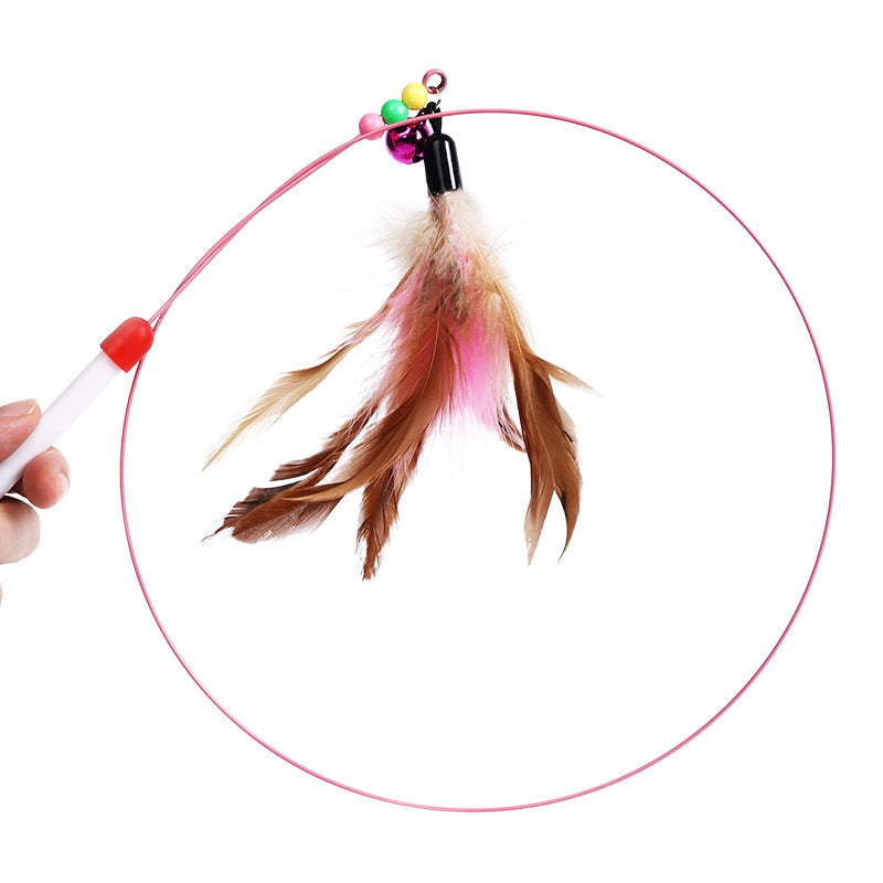 "Yay Fun Time!" - Cat Feather Toy