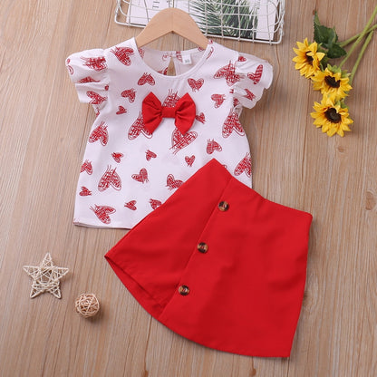 "Stop and Smell the Roses" - Cotton Tshirt and Shorts Set