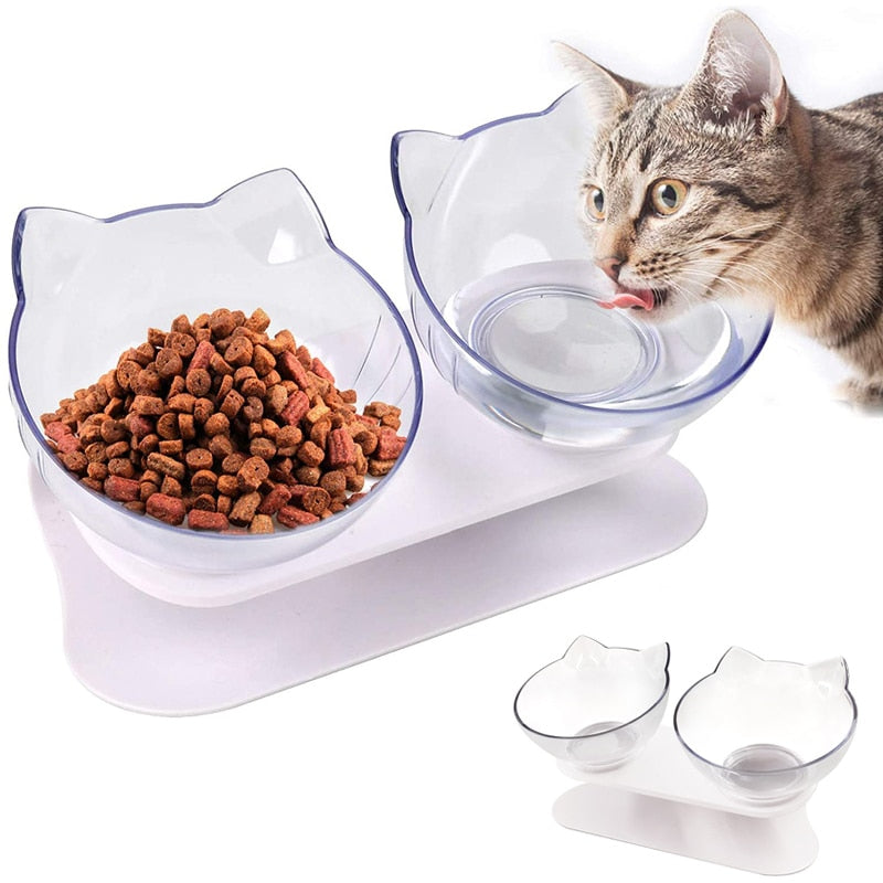 "I Eat Well" - Raised Cat Feeding Bowl