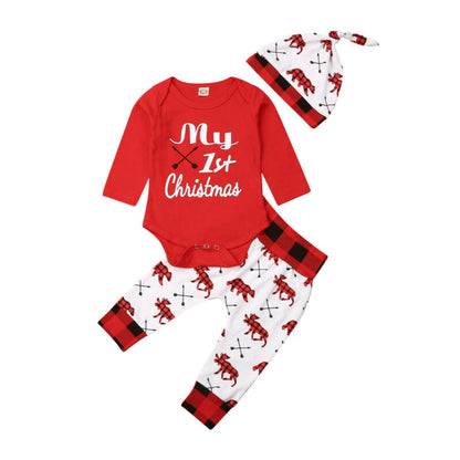 "My First Christmas" - Baby Shirt Pant Set