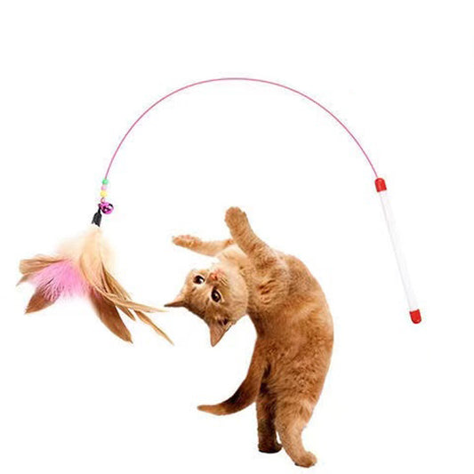 "Yay Fun Time!" - Cat Feather Toy