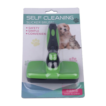 "I Clean Smart" - Self Cleaning Dog Brush