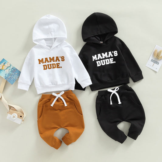 "Mama's Dude" - Baby Hoodie and Pant Set