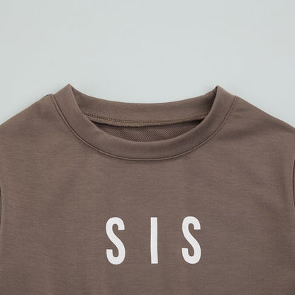 "Sis and Bubba" - Printed Toddler Pullover