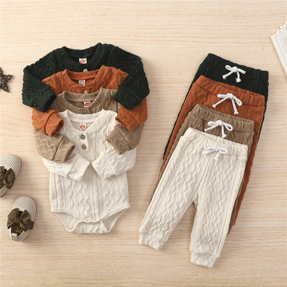 "I’m Winter Cozy" - Woven Romper Top & Pant Set