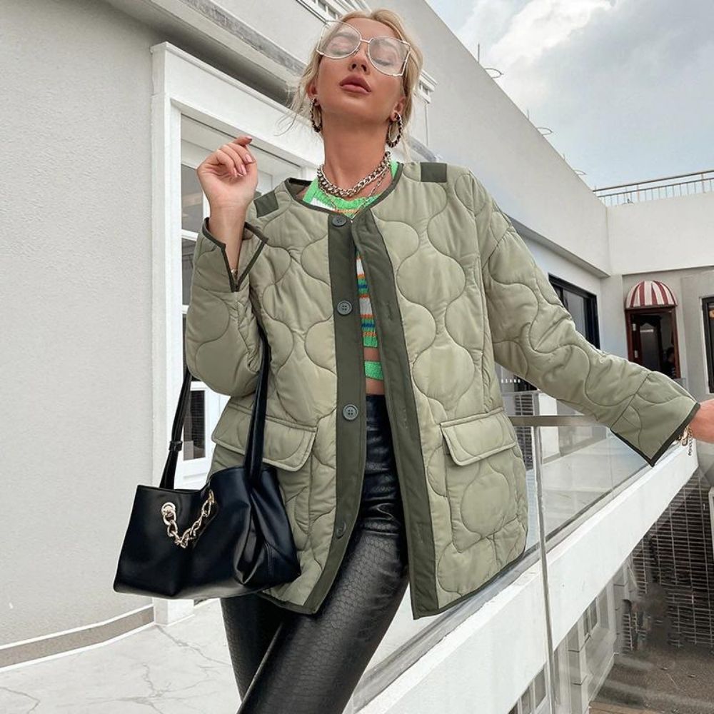 "Momma Needs Fresh Air" - Lightweight Quilted Cloud Jacket