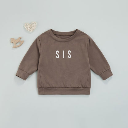 "Sis and Bubba" - Printed Toddler Pullover