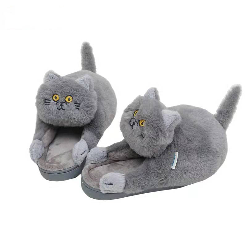 "Cuddle While I Walk" - Cat Slippers