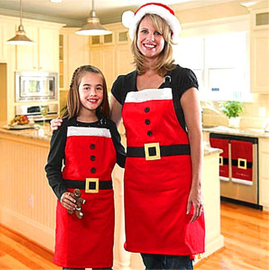 "Making Xmas Memories" - Matching Mommy and Me Christmas Aprons